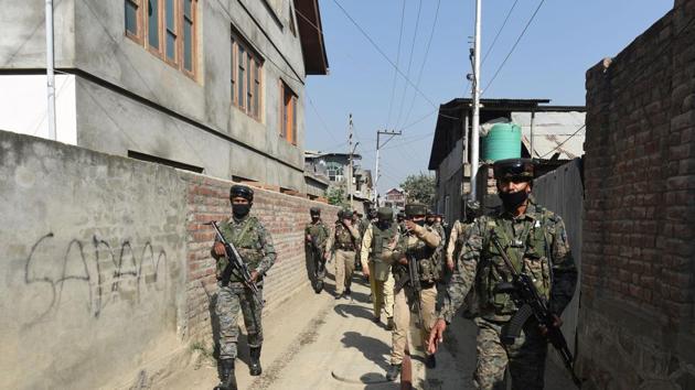 The three men, related to each other, were gunned down in an encounter on July 18.(Waseem Andrabi/HT Photo. Representative image)