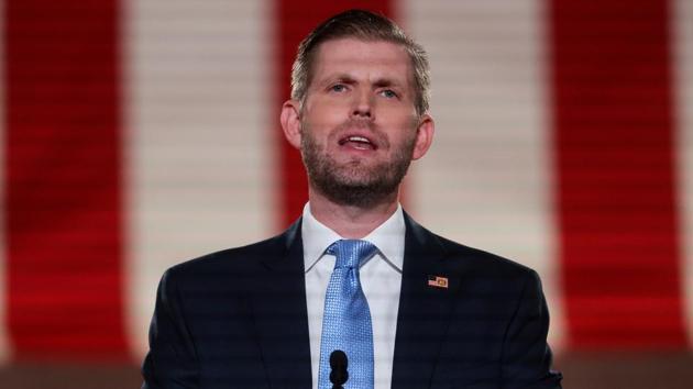 Eric Trump, the second son of the president, charged Harris of not associating herself with the community at an event in Atlanta early this week.(Reuters)