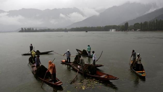 The package is apart from the Rs 1,400 crore announced for Jammu & Kashmir under the Aatma Nirbhar Bharat Abhiyan (self-reliant India campaign).(REUTERS)