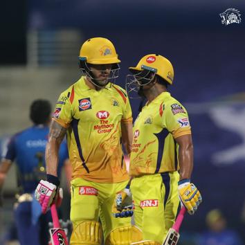 Faf du Plessis and Ambati Rayudu star in CSK’s win. (Chennai SUper Kings/Twitter) Faf du Plessis and Ambati Rayudu star in CSK’s win. (Chennai SUper Kings/Twitter)