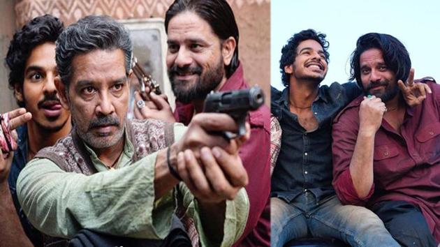 Ishaan Khatter, Annup Sonii and Jaideep Ahlawat in stills from Khaali Peeli.