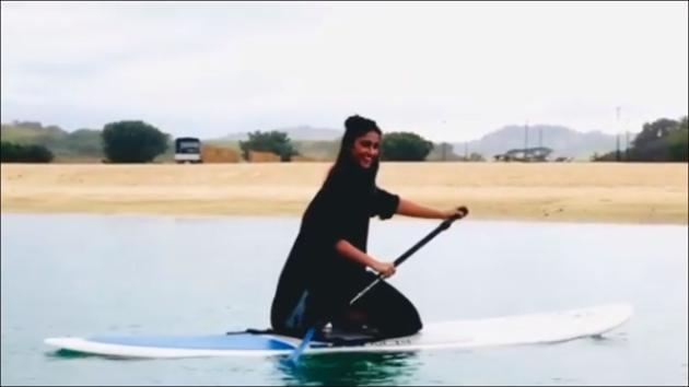 Ileana D’Cruz reminds us of her Fiji trips with latest rowing video(Instagram/ileana_official)