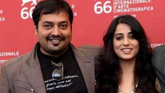 Anurag Kashyap poses with Mahie Gill.