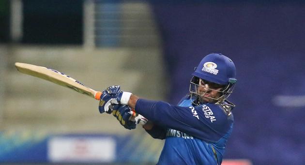 Saurabh Tiwary plays a shot. (Mumbai Indians/Twitter) Saurabh Tiwary plays a shot. (Mumbai Indians/Twitter)