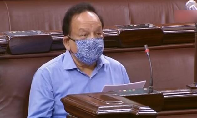 Union health minister Harsh Vardhan speaks in the Rajya Sabha during the ongoing monsoon session of Parliament. He said the government has given support to 30 vaccine candidates against the coronavirus disease (Covid-19). (PTI Photo) Union health minister Harsh Vardhan speaks in the Rajya Sabha during the ongoing monsoon session of Parliament. He said the government has given support to 30 vaccine candidates against the coronavirus disease (Covid-19). (PTI Photo)