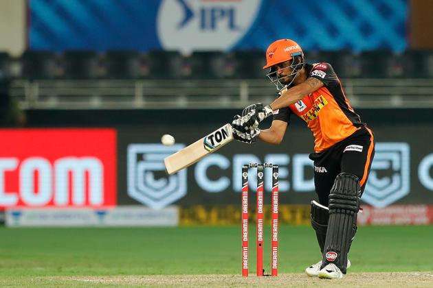 Manish Pandey takes a shot. (IPL/Twitter) Manish Pandey takes a shot. (IPL/Twitter)