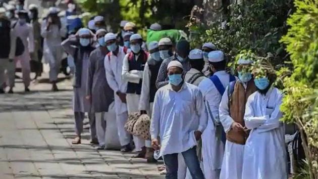 The ministry also said that as many 2,361 persons of Tablighi Jamaat were evacuated by the Delhi Police on March 29 and 233 persons were arrested. (HT Photo)