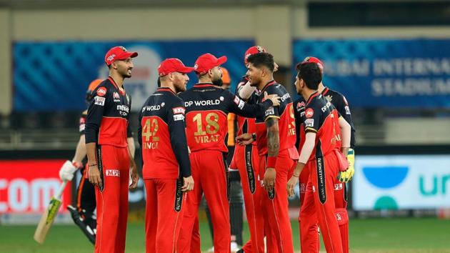 Royal Challengers Bangalore celebrate David Warner dismissal. (IPL/Twitter) Royal Challengers Bangalore celebrate David Warner dismissal. (IPL/Twitter)