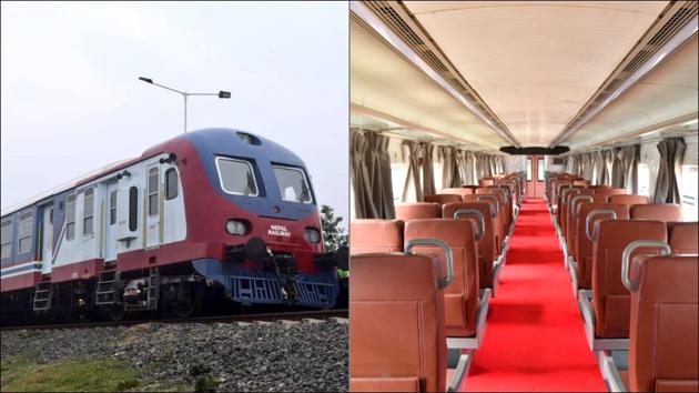 Nepal’s Janakpur locals rejoice as they welcome a modern train after nearly a decade(Twitter/KonkanRailway)