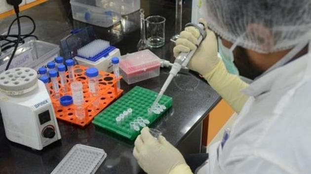 A research scientist works inside a laboratory of India's Serum Institute, the world's largest maker of vaccines, which is working on vaccines against the coronavirus disease (Covid-19) in Pune.(Reuters File Photo)