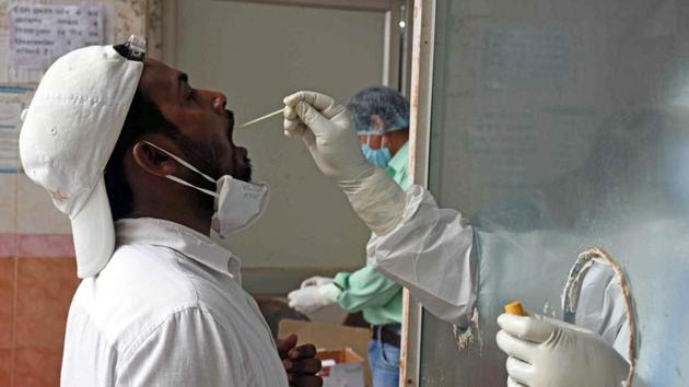The state capital Ranchi, which is hardest hit by the pandemic and placed at the top of the list of Covid-19 cases, crossed the 15,000-mark on Saturday.(ANI PHOTO.)