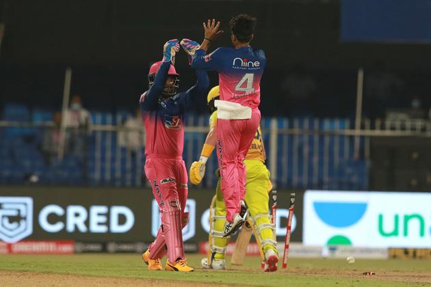 Rahul Tewatia celebrates. (IPL/Twitter)