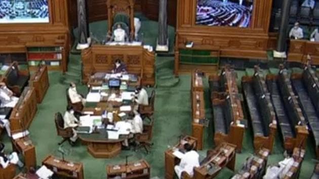 Opposition parties led by Congress boycott Lok Sabha session. (ANI Photo) Opposition parties led by Congress boycott Lok Sabha session. (ANI Photo)