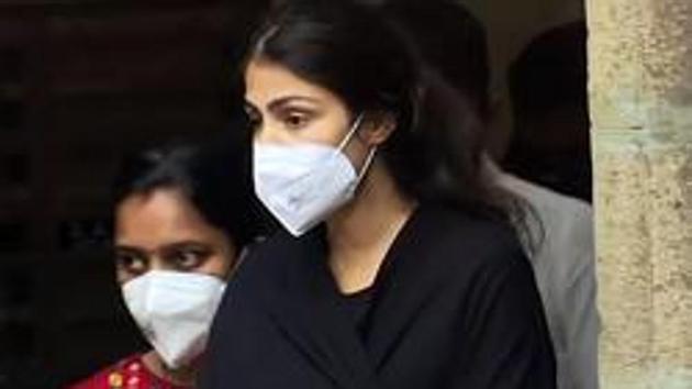 Actor Rhea Chakraborty being taken for medical examination after being arrested by Narcotics Control Bureau (NCB) in drug case related to Sushant Singh Rajput's death probe in Mumbai on September 8. (ANI File Photo) Actor Rhea Chakraborty being taken for medical examination after being arrested by Narcotics Control Bureau (NCB) in drug case related to Sushant Singh Rajput's death probe in Mumbai on September 8. (ANI File Photo)