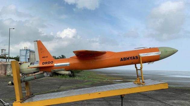 Successful flight test of ABHYAS - High-speed Expendable Aerial Target (HEAT) was conducted by Defence Research and Development Organisation (DRDO) from the Interim Test Range, Balasore in Odisha on Tuesday.(PTI Photo)