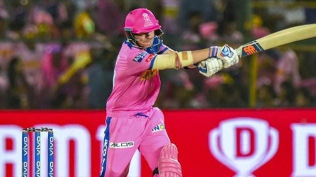 Rajsthan Royals batsman Steve Smith plays a shot during the Indian Premier League 2019. (PTI) Rajsthan Royals batsman Steve Smith plays a shot during the Indian Premier League 2019. (PTI)