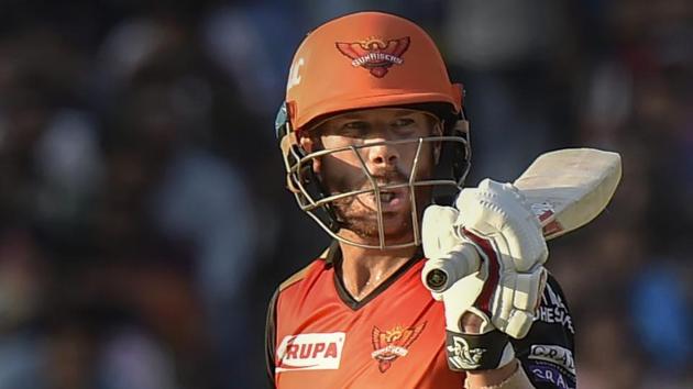 Sunrisers Hyderabad batsman David Warner.(PTI)