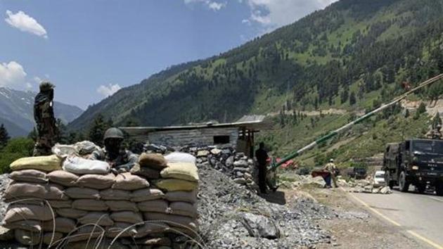 Two Indian lieutenant generals were among the officers who took part in the talks — Harinder Singh, who heads the Leh-based 14 Corps and his soon-to-be successor PGK Menon.(AP) Two Indian lieutenant generals were among the officers who took part in the talks — Harinder Singh, who heads the Leh-based 14 Corps and his soon-to-be successor PGK Menon.(AP)