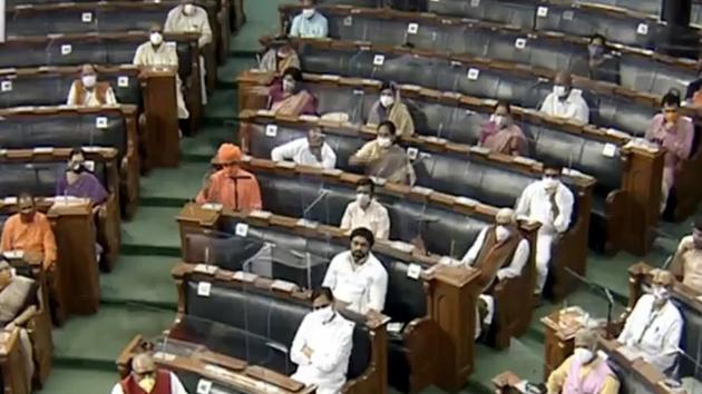 The Lok Sabha, scheduled to meet for four hours from 3 PM to 7 PM, cleared The Insolvency and Bankruptcy Code (Second Amendment) Bill, 2020 at 8.23 PM and at 11.38 PM approved The Epidemic Diseases (Amendment) Bill, 2020.(ANI)