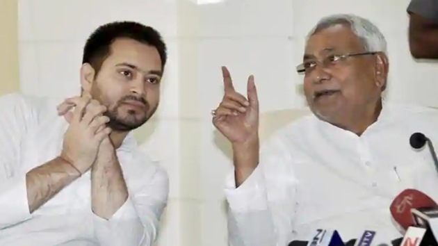 Bihar elections 2020: Chief Minister Nitish Kumar and opposition leader Tejashwi Yadav will face-off in the state elections to be held in three phases, 20 October, 3 November and 7 November. The results will be announced on 10 November.(PTI) Bihar elections 2020: Chief Minister Nitish Kumar and opposition leader Tejashwi Yadav will face-off in the state elections to be held in three phases, 20 October, 3 November and 7 November. The results will be announced on 10 November.(PTI)