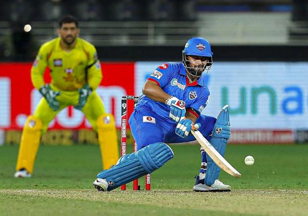Rishabh Pant attempts to play a scoop shot. He hit six boundaries during his innings of 37 off 25 balls. (pti)