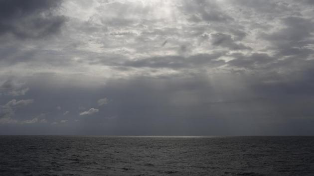 The sun pierces the clouds over international waters north of Libya in the Mediterranean Sea. Over a dozen migrants trying to reach Europe drowned in the Mediterranean Sea when their small dinghy capsized off the coast of Libya, the United Nations reported Friday, Sept. 25, 2020, the latest shipwreck to underscore the deadly risks facing those who flee the war-afflicted North African country. (AP) The sun pierces the clouds over international waters north of Libya in the Mediterranean Sea. Over a dozen migrants trying to reach Europe drowned in the Mediterranean Sea when their small dinghy capsized off the coast of Libya, the United Nations reported Friday, Sept. 25, 2020, the latest shipwreck to underscore the deadly risks facing those who flee the war-afflicted North African country. (AP)