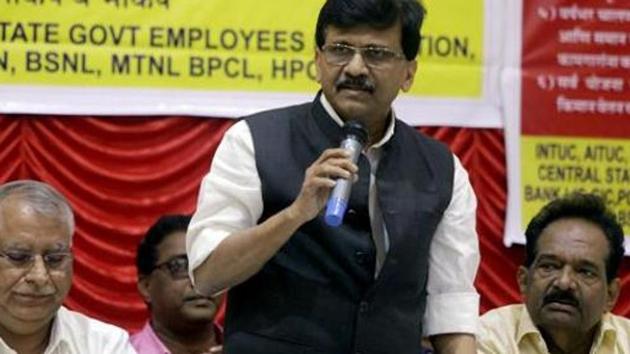 Shiv Sena leader Sanjay Raut.(ANI photo)