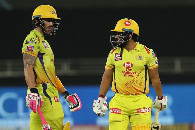 Kedar Jadhav and Faf du Plessis gave CSK a chance with a 54-run partnership for the fourth wicket (pti)