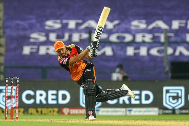Abu Dhabi: Manish Pandey of Sunrisers Hyderabad plays a shot during Indian Premier League 2020 cricket match against Kolkata Knight Riders at the Sheikh Zayed Stadium, Abu Dhabi, Saturday, Sept. 26,2020. (PTI Photo/Sportzpics for BCCI) (PTI26-09-2020_000157B) (PTI)