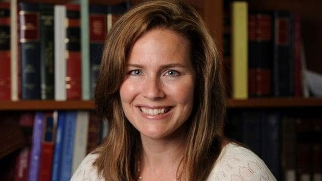 US Court of Appeals for the Seventh Circuit Judge Amy Coney Barrett.(via REUTERS)