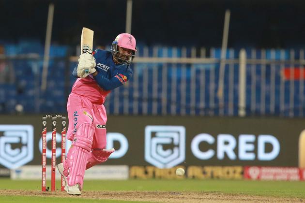 Rahul Tewatia hits a six. (IPL/Twitter) Rahul Tewatia hits a six. (IPL/Twitter)