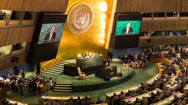 This Covid-19-driven remote UNGA denies these leaders the good feeling and theatrics of speaking from the UN’s pulpit; it further robs them of the opportunity of interacting with fellow leaders from other parts of the globe.(SHUTTERSTOCK) This Covid-19-driven remote UNGA denies these leaders the good feeling and theatrics of speaking from the UN’s pulpit; it further robs them of the opportunity of interacting with fellow leaders from other parts of the globe.(SHUTTERSTOCK)