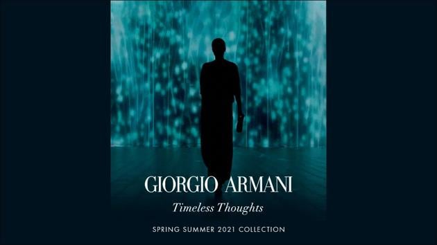 Armani presents Spring/Summer 2021 catwalk on prime-time TV at Milan fashion week(Twitter/armani)