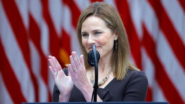 Amy Coney Barrett has been nominated to the Supreme Court by Donald Trump(REUTERS) Amy Coney Barrett has been nominated to the Supreme Court by Donald Trump(REUTERS)