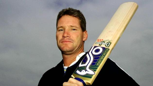 Cricket - Derbyshire Photocall 1997 - County Ground Dean Jones - Derbyshire Mandatory Credit: Action Images / Stuart Franklin FILM/Files(Action Images)