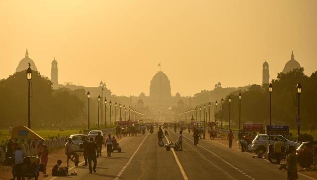 Delhi’s AQI settled at 172 on Saturday.(Amal KS/HT Photo)