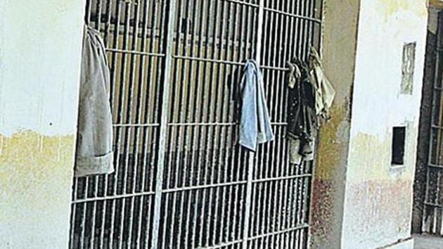 In a separate development, eight Covid-19 positive prisoners in the district prison have been put up in a separate barrack. (Image used for representation).(HT PHOTO.) In a separate development, eight Covid-19 positive prisoners in the district prison have been put up in a separate barrack. (Image used for representation).(HT PHOTO.)