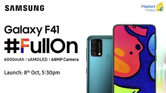 The feature-packed Galaxy F41, with its best-in-class user experience is going to be a game-changer in the industry.(Samsung)