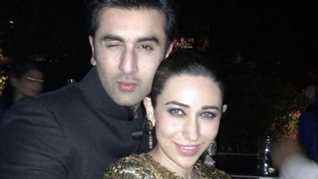 Karisma Kapoor took to Instagram to share a picture with birthday boy Ranbir Kapoor, from a party.  (Karisma Kapoor/Instagram) 