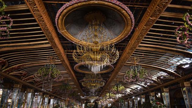 A view inside Kawatra Tents Pandal banquet hall, as business remains affected due to Covid-19 at Raja Garden in New Delhi,(Sanchit Khanna/HT Photo)