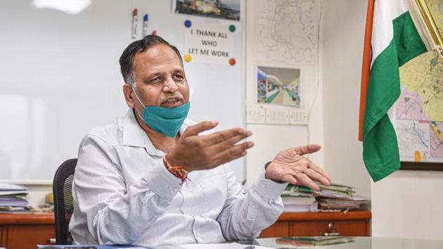 Delhi health minister Satyendar Kumar Jain.(PTI File)