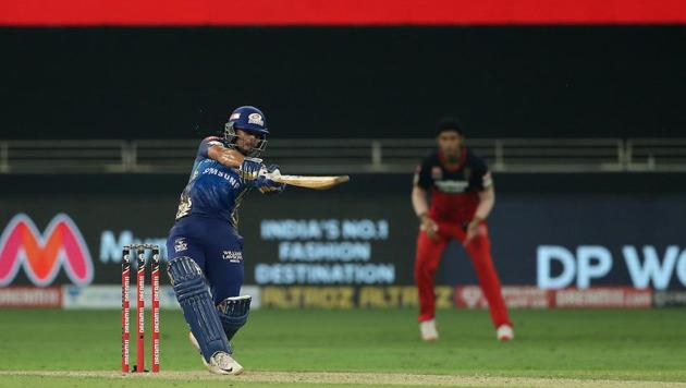 IPL 2020 RCB v MI: Ishan Kishan belted nine sixes in his knock of 99.(IPL/Twitter)