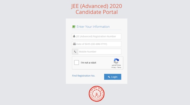 JEE Advanced 2020 response sheet.(Screengrab) JEE Advanced 2020 response sheet.(Screengrab)