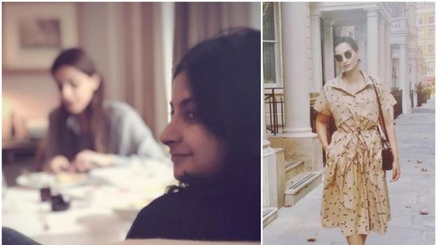 Sonam Kapoor shared a throwback with sister Rhea.