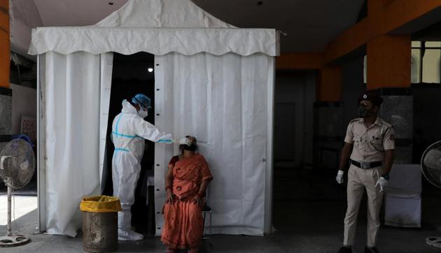 The minister said over 10,000 RT-PCR tests were being conducted every day in Delhi and all symptomatic persons are being tested.(Representational Photo/ REUTERS) The minister said over 10,000 RT-PCR tests were being conducted every day in Delhi and all symptomatic persons are being tested.(Representational Photo/ REUTERS)