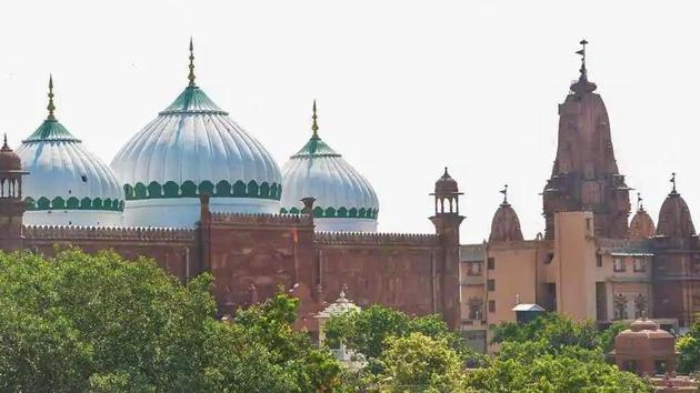 They had sought cancellation of a settlement entered into between the Shri Krishna Janamsthan Seva Sansthan which is the governing body of the temple complex and the Committee of Management of Trust of Shahi Idgah (Idgah Trust) in 1968.(HT PHOTO.) They had sought cancellation of a settlement entered into between the Shri Krishna Janamsthan Seva Sansthan which is the governing body of the temple complex and the Committee of Management of Trust of Shahi Idgah (Idgah Trust) in 1968.(HT PHOTO.)