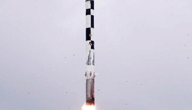 The extended range BrahMos supersonic cruise missile that was test-fired off the coast of Balasore.(ANI) The extended range BrahMos supersonic cruise missile that was test-fired off the coast of Balasore.(ANI)