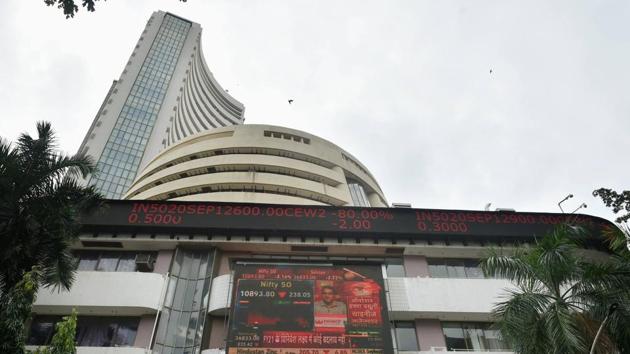 Mumbai: BSE building as the Sensex plunges by more than 1000 points, in Mumbai, Thursday, Sept. 24, 2020. (PTI Photo/Mitesh Bhuvad)(PTI24-09-2020_000085B)(PTI)