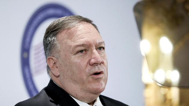 Pompeo, an evangelical Christian who has portrayed himself as a champion of religious rights, denounced Beijing’s treatment of its Uighur Muslim minority, and said all religious groups faced repression.(Bloomberg Photo) Pompeo, an evangelical Christian who has portrayed himself as a champion of religious rights, denounced Beijing’s treatment of its Uighur Muslim minority, and said all religious groups faced repression.(Bloomberg Photo)