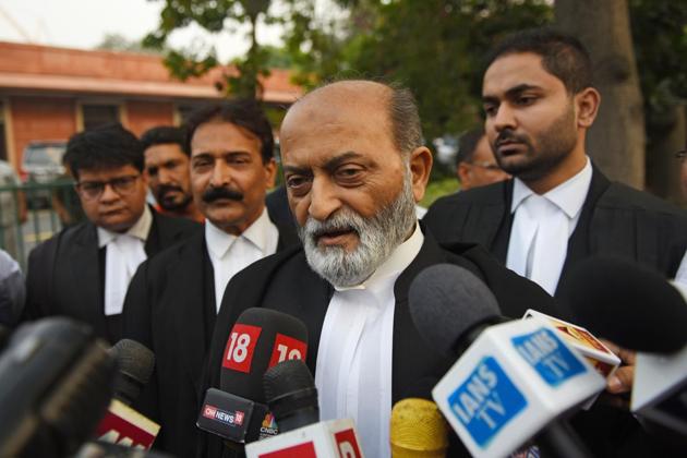 Zafaryab Jilani said that the verdict will be challenged in high court.(Sanchit Khanna/ Hindustan Times) Zafaryab Jilani said that the verdict will be challenged in high court.(Sanchit Khanna/ Hindustan Times)